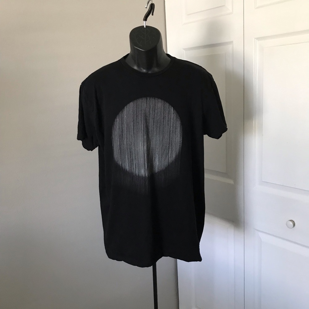 ❤️3X20 VESTIGE Moon Lined Graphic Black Tee | L